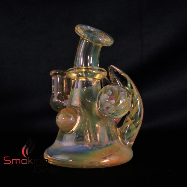 78 Glass Mini rig fumed with horns 10mm
